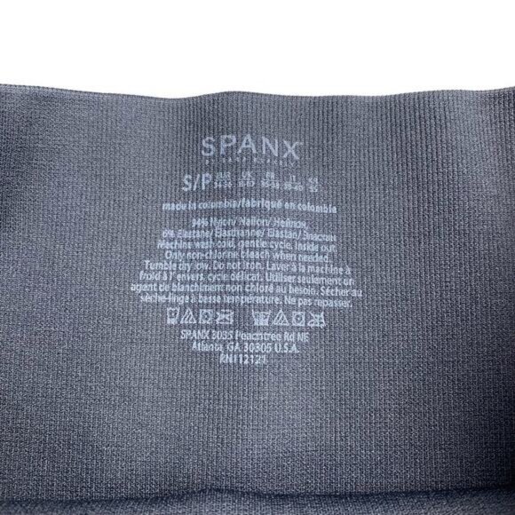 Spanx Look at Me Now Camo Blue Seamless Leggings Womens Size Small - Picture 5 of 8